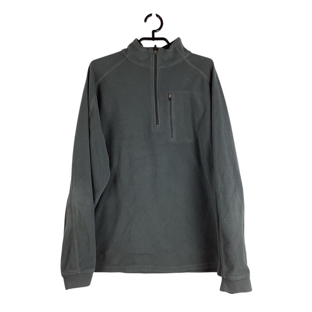 L.L. Bean 1/4 Zip Fleece Pullover Size L Gray Men's